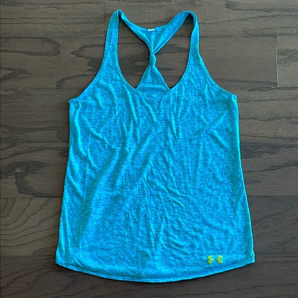Under Armour Blue Racerback Tank - Size XS